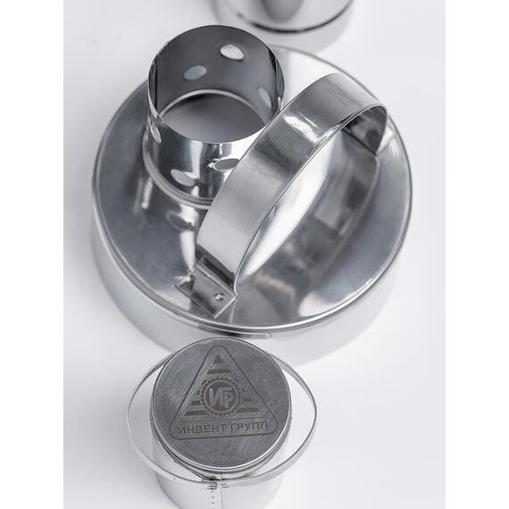 Печь "ИНВЕНТ" малая со встроенным теплообменником с вентилятором 565х290х470 (нерж.сталь 0,8 мм) со стационарными экранами + короб для камней, фото , изображение 6