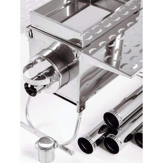 Печь "ИНВЕНТ ПРО" большая 670х350х405 (нерж.сталь 0,8 мм) экраны-трансформеры толщиной 1 мм. + короб для камней, фото , изображение 6