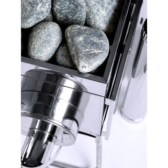 Печь "ИНВЕНТ" экономка малая 500х280х340 (нерж.сталь 0,8 мм) со стационарными экранами + короб для камней, фото , изображение 6