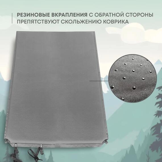 Коврик туристический RSP Velour 50 Double, серый, фото , изображение 5