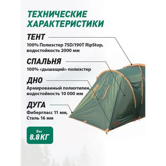 Палатка Totem Hurone 6 (v2), фото , изображение 2