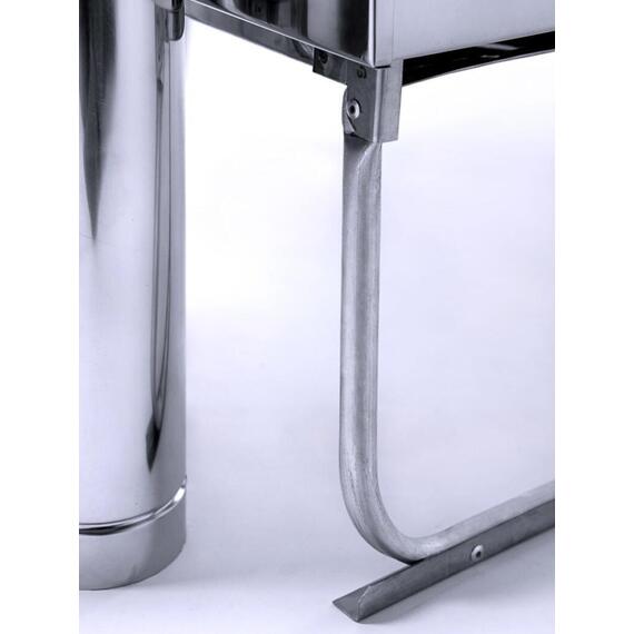 Печь "ИНВЕНТ" экономка большая 670х350х405 (нерж.сталь 0,8 мм) со стационарными экранами + короб для камней, фото , изображение 9