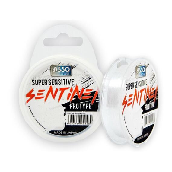 Леска монофильная ASSO SENTINEL 50м 0,205мм прозр., Диаметр лески: 0,205, Размотка: 50 м, Разрывная нагрузка: 3,6 кг, фото 