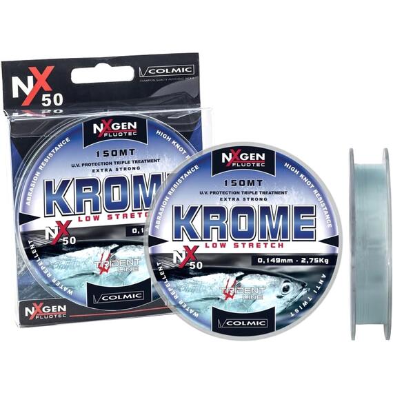 Леска монофильная COLMIC KROME 150 м - 0,30, Диаметр лески: 0,3, Размотка: 150 м, Разрывная нагрузка: 11,3 кг, фото 