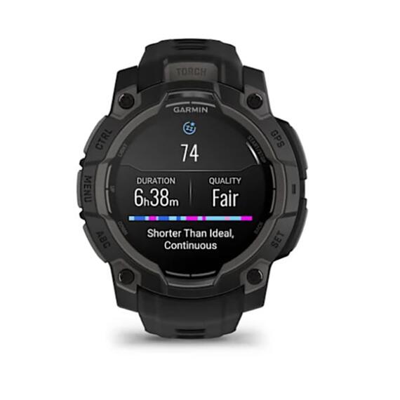 Умные часы Garmin Instinct 3 (50 мм) AMOLED черные/угольные, фото , изображение 7