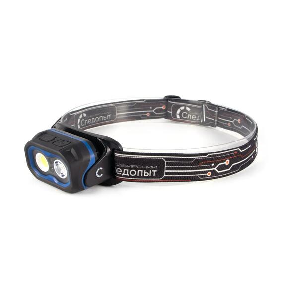 Фонарь налобный "СИБИРСКИЙ СЛЕДОПЫТ-NARVI", 1 LED+1 СОВ, аккум. 220В/50/, фото 