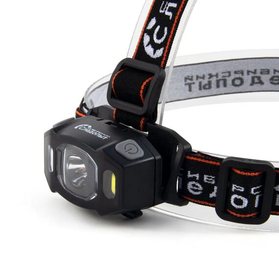 Фонарь налобный "СИБИРСКИЙ СЛЕДОПЫТ-SPUTNIK", 1 LED+2 COB, 3xAAA/100/, фото , изображение 3