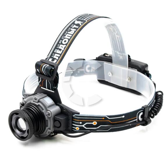 Фонарь налобный "СИБИРСКИЙ СЛЕДОПЫТ-Вольт-М", 1 LED, zoom, аккум. 220В/60/, фото 