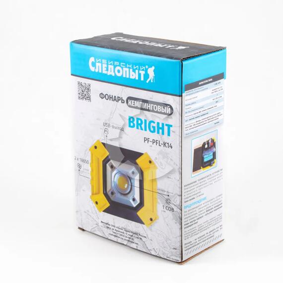 Фонарь кемпинговый "СИБИРСКИЙ СЛЕДОПЫТ-BRIGHT", 1 COB, Power Bank, аккум. 220В, USB/60/, фото , изображение 9