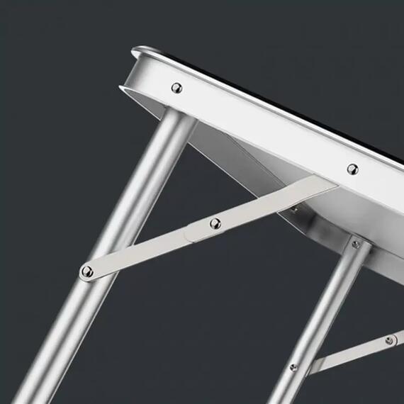 Стол туристический Bison 60*120см (белый) + 4 стула / C-4-60*120-WT, Цвет: белый, Размер: 120х60 см, фото , изображение 3