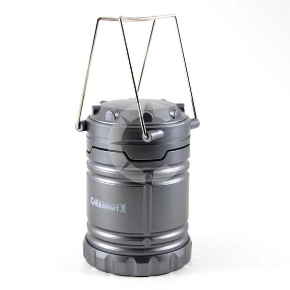 Фонарь кемпинговый "СИБИРСКИЙ СЛЕДОПЫТ-Маяк", складной, 3хАА/72/, фото , изображение 3