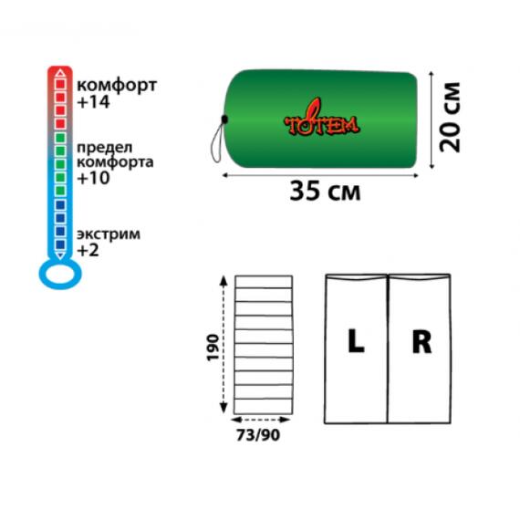 Спальный мешок Totem Woodcock, фото , изображение 3
