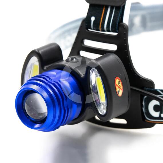 Фонарь налобный "СИБИРСКИЙ СЛЕДОПЫТ-Лайт", 1 LED + 2 COB, zoom, аккум. 220В/60/, фото , изображение 3