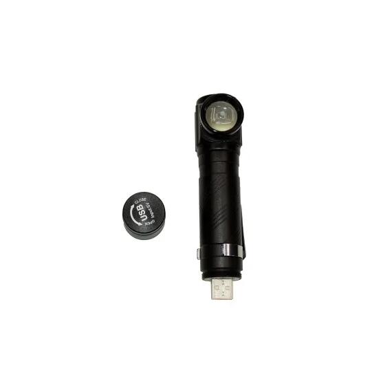 Фонарь налобный "Сибирский Следопыт -Big Tenzor", съемный, 1LED,аккум.220В,USB/100/120/, фото , изображение 4