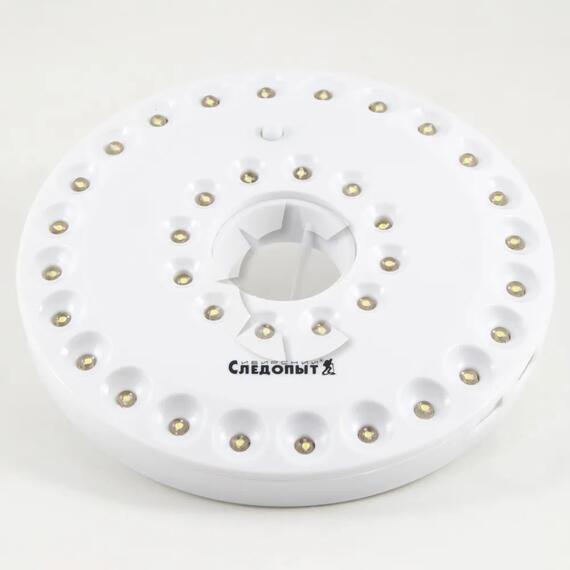 Фонарь кемпинговый "СИБИРСКИЙ СЛЕДОПЫТ-Лунный Свет 36", 36L, 4хАА/120/, фото 