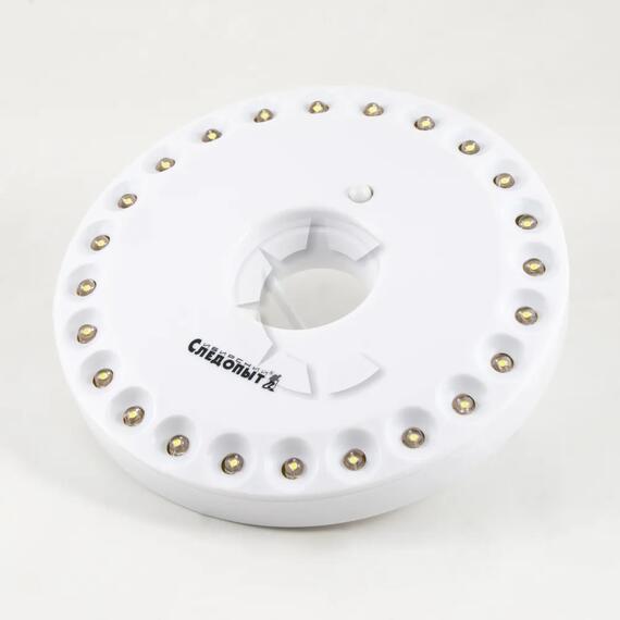 Фонарь кемпинговый "СИБИРСКИЙ СЛЕДОПЫТ-Лунный Свет 24", 24L, 4хАА/120/, фото 