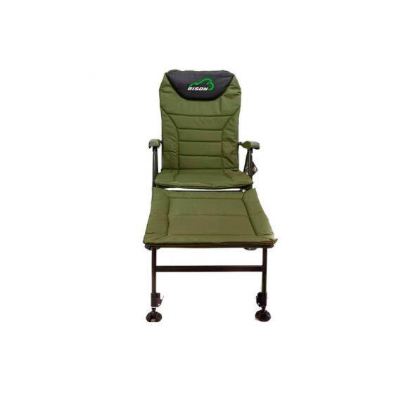 Кресло карповое складное Bison HBA-1010-S с подставкой для ног, фото , изображение 3