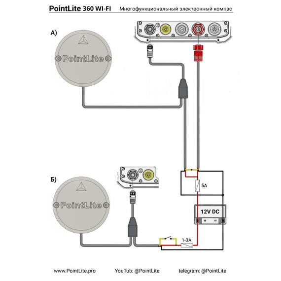 Компас PointLite 360 WiFi прямого подключения к эхолоту, фото , изображение 3