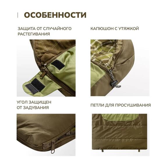 Спальный мешок RSP CHILL 200 BIG, левая молния, фото , изображение 5