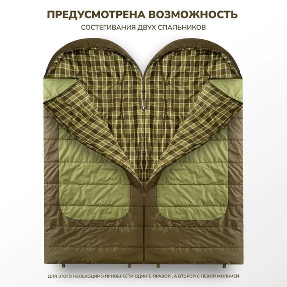 Спальный мешок RSP CHILL 200 BIG, правая молния, фото , изображение 8