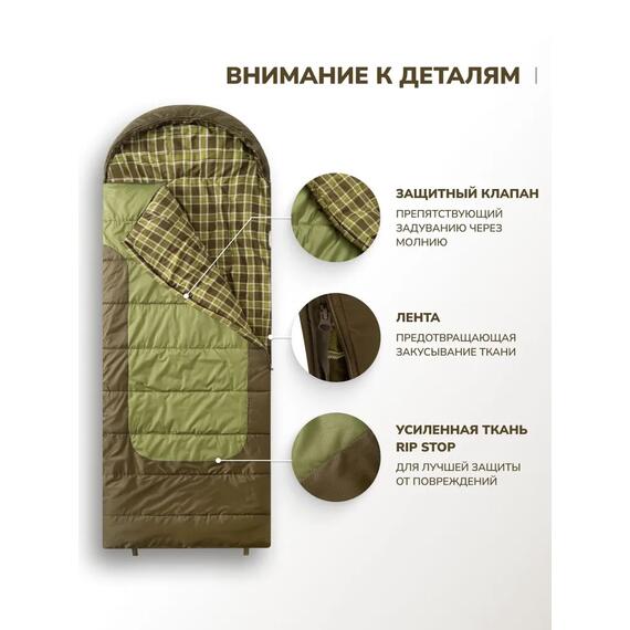 Спальный мешок RSP CHILL 300, левая молния, фото , изображение 4