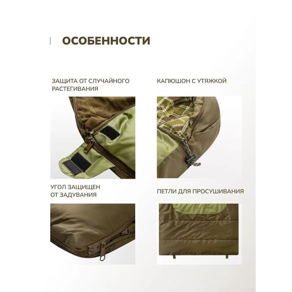 Спальный мешок RSP CHILL 300, левая молния, фото , изображение 5