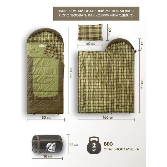 Спальный мешок RSP CHILL 200, правая молния, фото , изображение 2