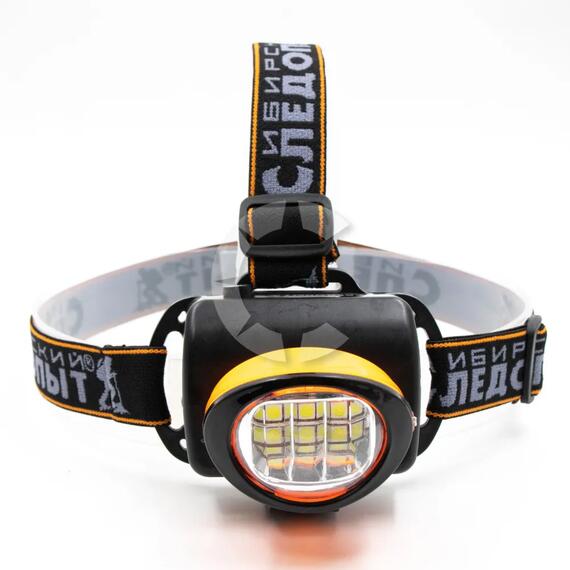 Фонарь налобный "СИБИРСКИЙ СЛЕДОПЫТ-Люминофор", 6 SMD LED, 3хАА/120/, фото , изображение 2
