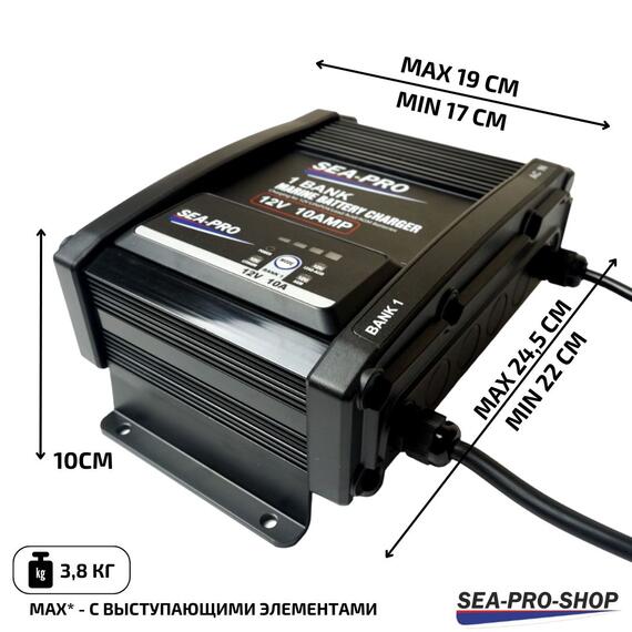Зарядное устройство Sea-Pro ТЕ4-0324A (1х12В AGM, LEAD-ACID, LiFePo4), фото , изображение 2
