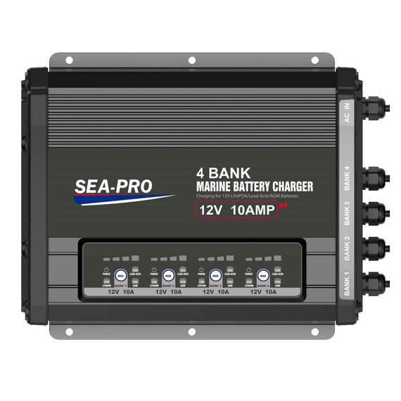Зарядное устройство Sea-Pro ТЕ4-0330 (4х12В AGM, LEAD-ACID, LiFePo4), фото 