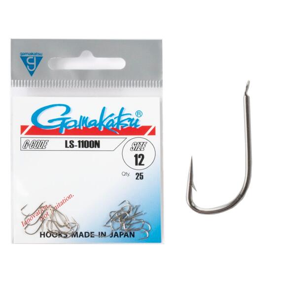 Крючки GAMAKATSU LS-1100N (NICKEL) size 022, 25st., фото 