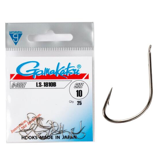 Крючки GAMAKATSU LS-1810B (BROWN) size 010, 25st, фото 