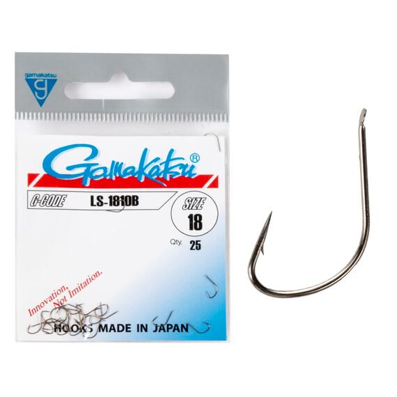 Крючки GAMAKATSU LS-1810B (BROWN) size 018, 25st, фото 