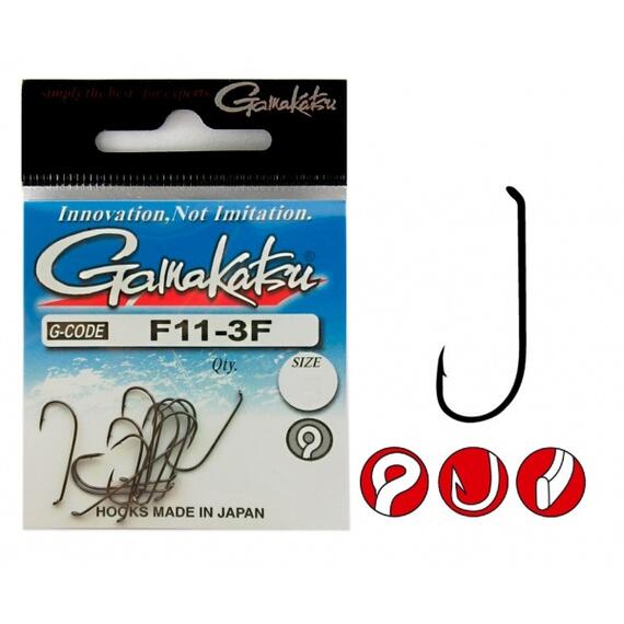 Крючки GAMAKATSU F11-3F size 014, 25st, фото 