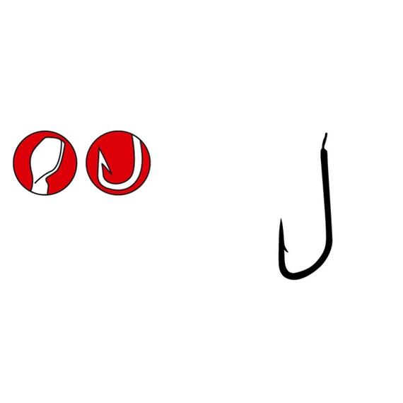 Крючки GAMAKATSU LS-1540B (BROWN) size 022, 25st, фото 