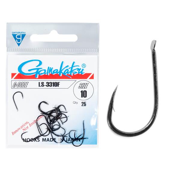 Крючки GAMAKATSU LS-3310F (BLACK) size 012, 25st, фото 