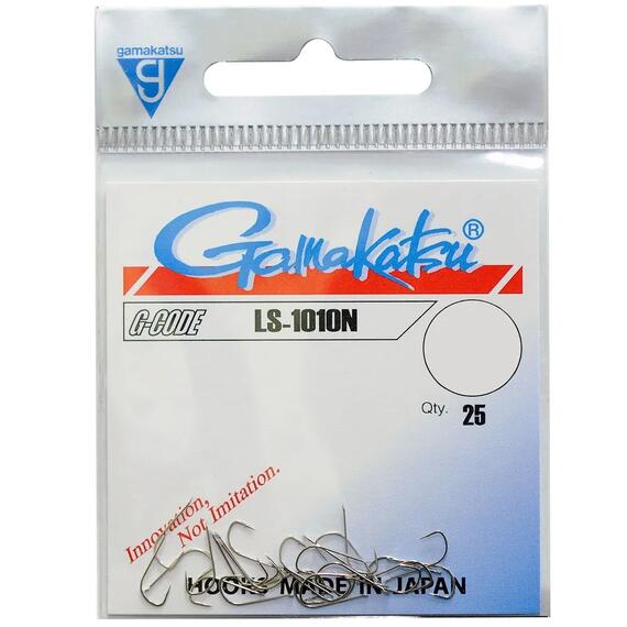 Крючки GAMAKATSU LS-1010N (NICKEL) size 014, 25st, фото 