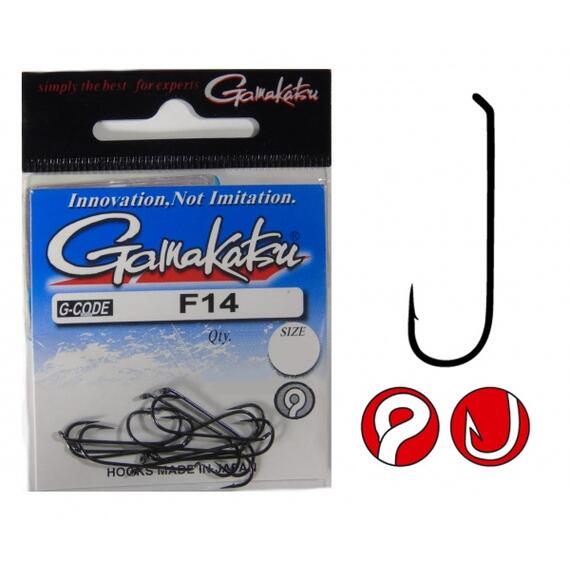 Крючки GAMAKATSU F14 size 010, 25st, фото 