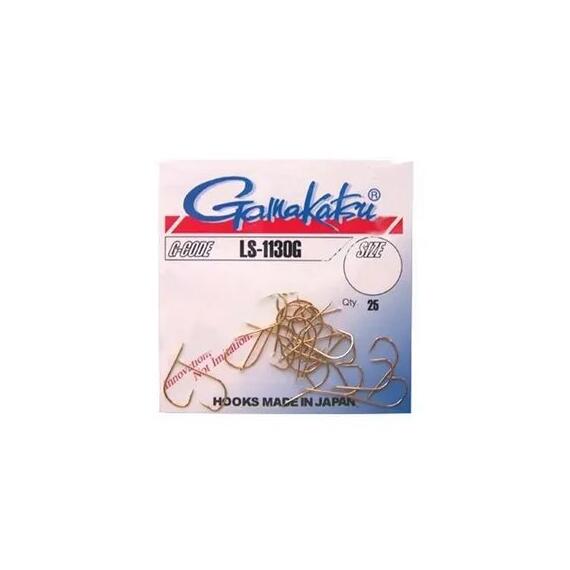 Крючки GAMAKATSU LS-1130G (GOLD) size 006, 25st, фото 