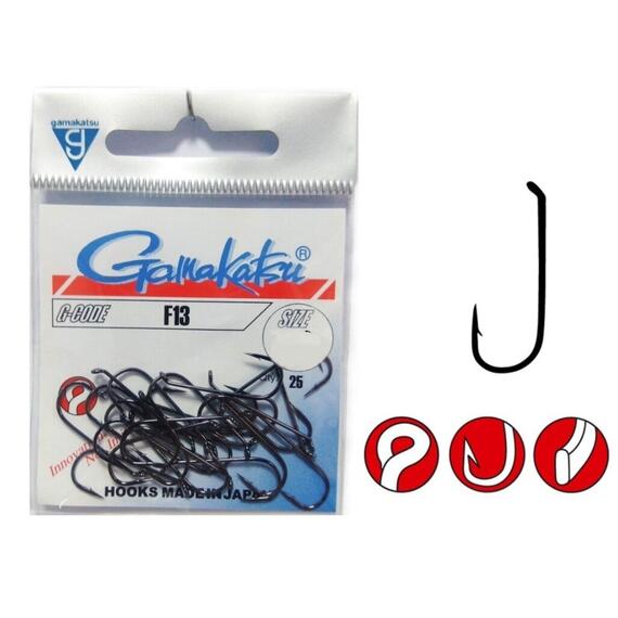 Крючки GAMAKATSU HOOK F13 #8, фото 