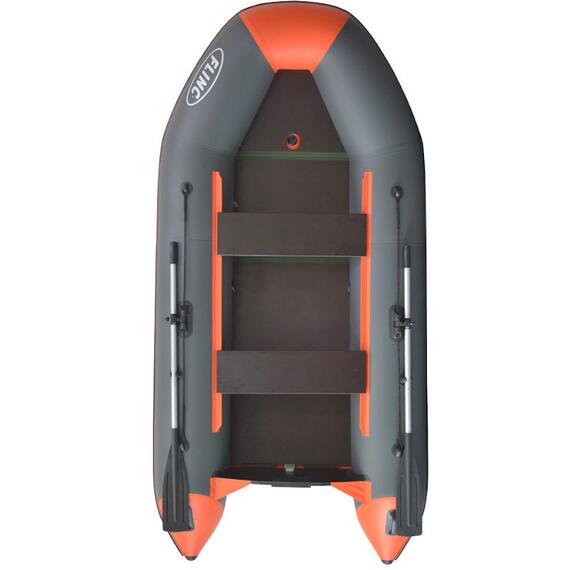 Надувная лодка Flinc FT320K графитово-оранжевый, фото , изображение 4