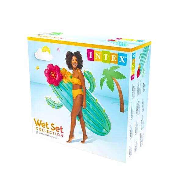 58793 Плот для плавания кактус Intex, 185 х 140 см , фото , изображение 11