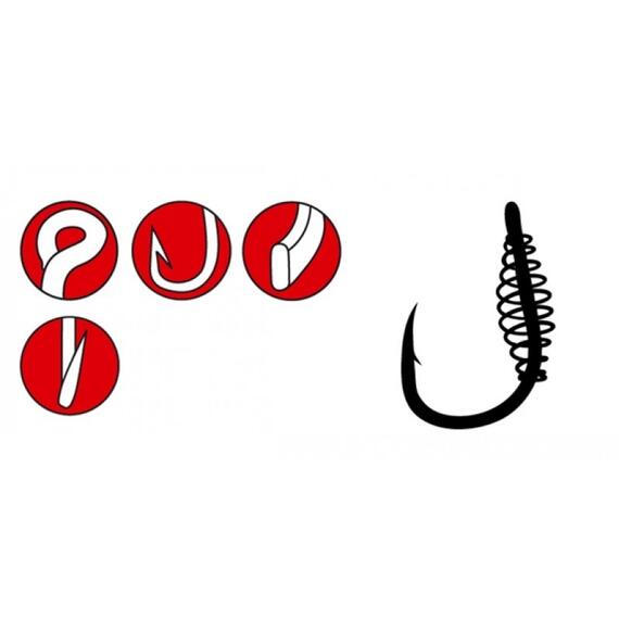 Крючки GAMAKATSU HOOK LS-3323F SPIRAL N/L #10, Размер: 10, фото 