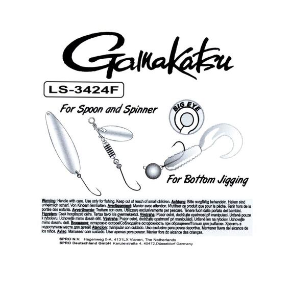 Крючки GAMAKATSU LS-3424F N/L #8, фото , изображение 2
