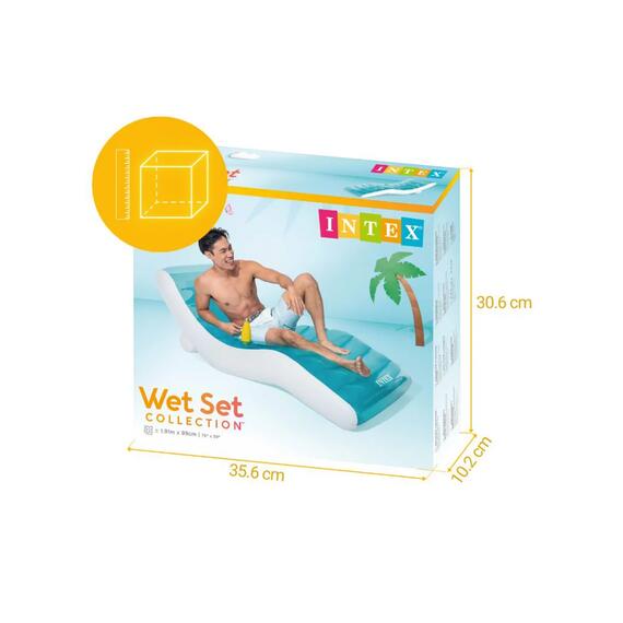 56874 Надувной шезлонг Intex 191x99 см, фото , изображение 5