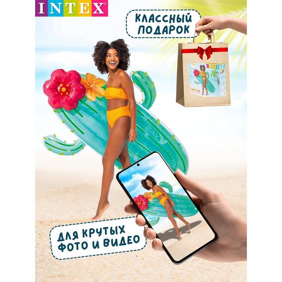 58793 Плот для плавания кактус Intex, 185 х 140 см , фото , изображение 6