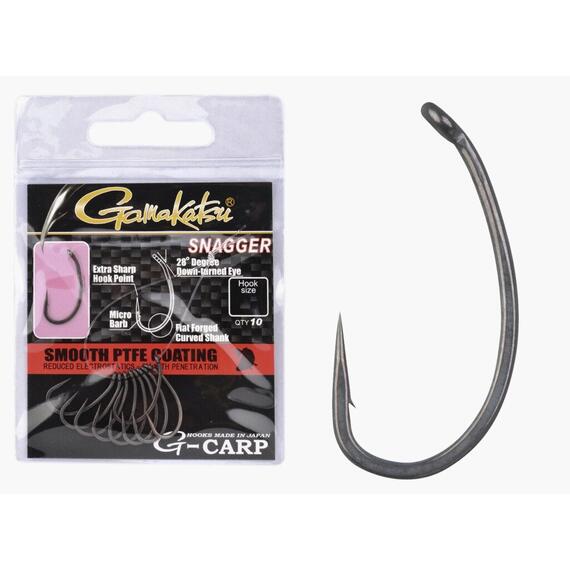 Крючки GAMAKATSU G-CARP SNAGGER 10st, size 12, Размер: 12, фото 