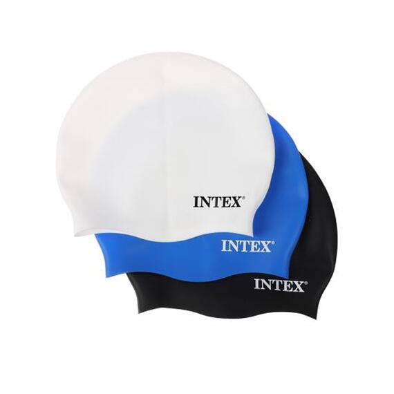 55992 Силиконовая шапочка для плавания Intex, Цвет: синий, фото , изображение 5