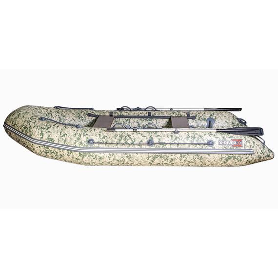 Надувная лодка X-River Rocky 355 камуфляж пиксель зеленый, фото 