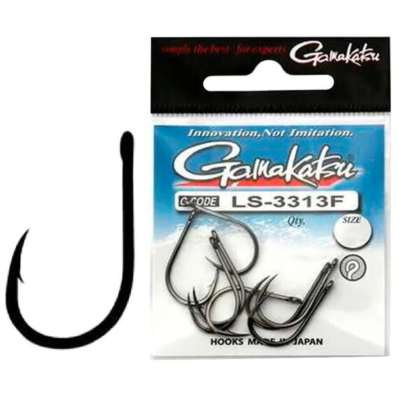 Крючки GAMAKATSU LS-3313F Ring Eye size 008,14st., Размер: 8, фото 